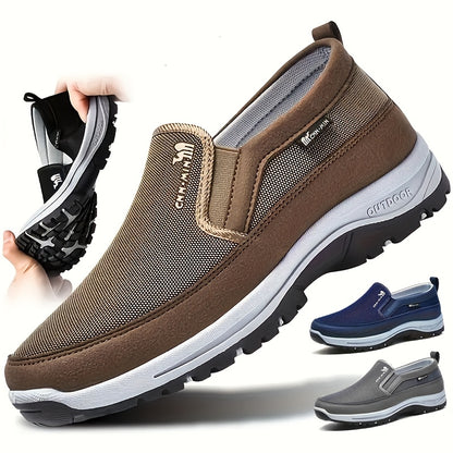 Mocasines Cómodos Antideslizantes para Hombre | Zapatos Casuales Transpirables de Color Sólido Tejidos a Mano, Suela Gruesa Ligera para Actividades al Aire Libre en Todas las Estaciones y Comodidad Diaria