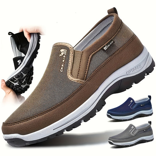 Mocasines Cómodos Antideslizantes para Hombre | Zapatos Casuales Transpirables de Color Sólido Tejidos a Mano, Suela Gruesa Ligera para Actividades al Aire Libre en Todas las Estaciones y Comodidad Diaria