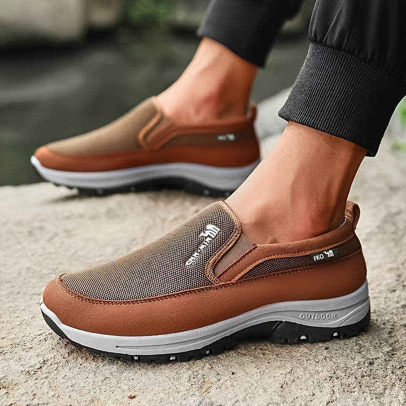 Mocasines Cómodos Antideslizantes para Hombre | Zapatos Casuales Transpirables de Color Sólido Tejidos a Mano, Suela Gruesa Ligera para Actividades al Aire Libre en Todas las Estaciones y Comodidad Diaria
