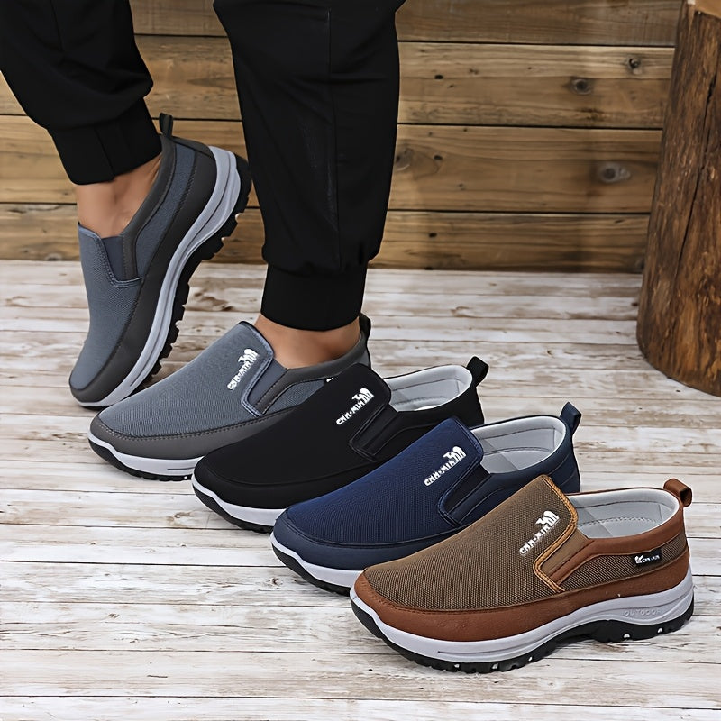 Mocasines Cómodos Antideslizantes para Hombre | Zapatos Casuales Transpirables de Color Sólido Tejidos a Mano, Suela Gruesa Ligera para Actividades al Aire Libre en Todas las Estaciones y Comodidad Diaria