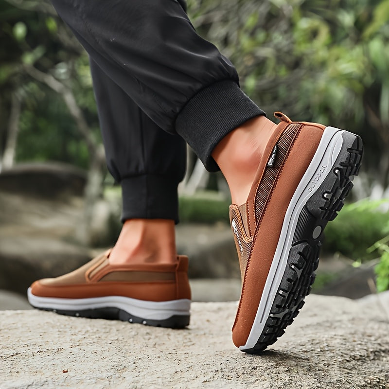 Mocasines Cómodos Antideslizantes para Hombre | Zapatos Casuales Transpirables de Color Sólido Tejidos a Mano, Suela Gruesa Ligera para Actividades al Aire Libre en Todas las Estaciones y Comodidad Diaria