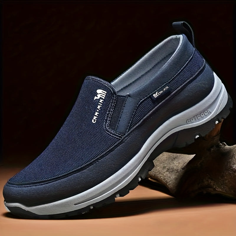 Mocasines Cómodos Antideslizantes para Hombre | Zapatos Casuales Transpirables de Color Sólido Tejidos a Mano, Suela Gruesa Ligera para Actividades al Aire Libre en Todas las Estaciones y Comodidad Diaria