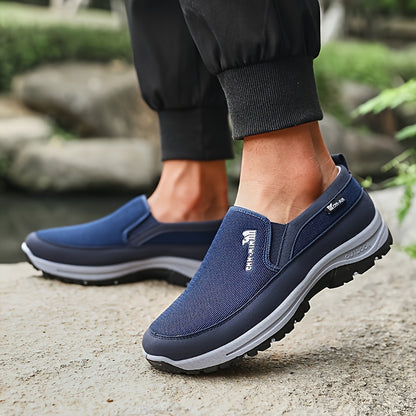 Mocasines Cómodos Antideslizantes para Hombre | Zapatos Casuales Transpirables de Color Sólido Tejidos a Mano, Suela Gruesa Ligera para Actividades al Aire Libre en Todas las Estaciones y Comodidad Diaria